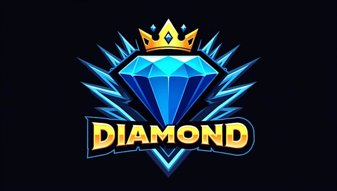 create beautiful diamond logo  in my style