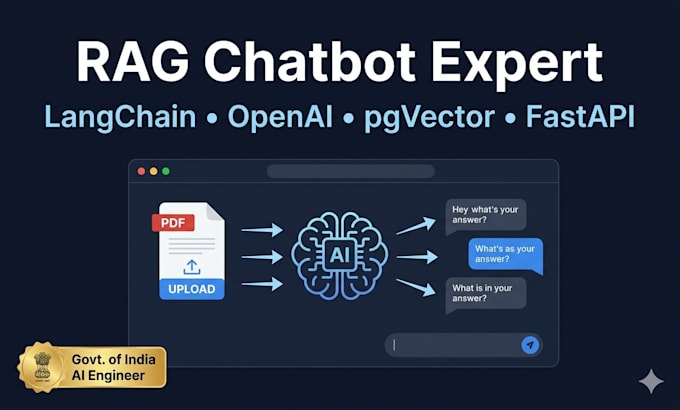 build a rag chatbot on your documents using langchain and openai API