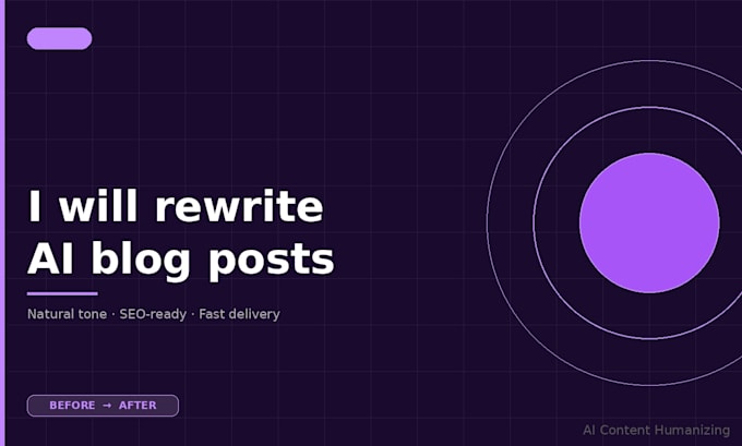 rewrite and humanize ai blog posts for your website