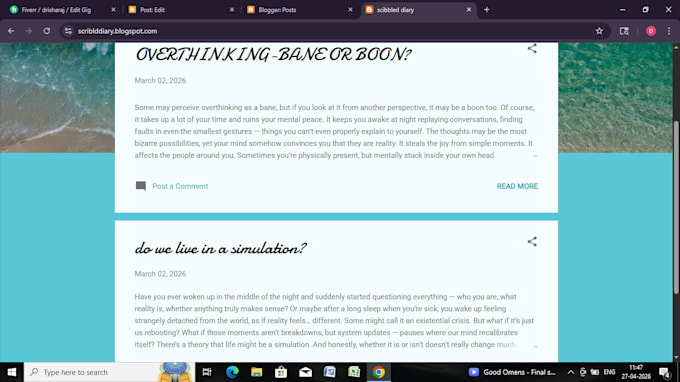 write and proofread articles, blogs, and content