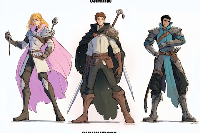 Design character drawings for fantasy concept art and dnd fanart by ...