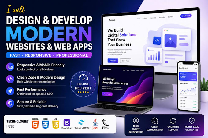 design and develop modern apps and websites