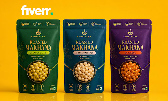 design professional label packaging and pouch packaging designs