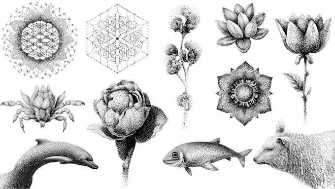make amazing dotwork tattoo design for you