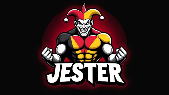 make an amazing jester mascot logo n very short time