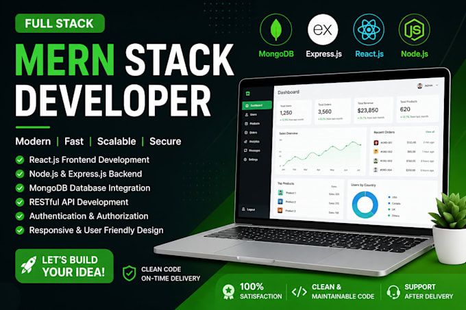 develop full stack mern web app using react nodejs express mongodb