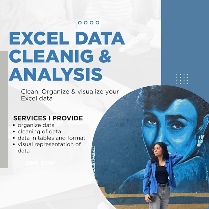 clean, sort and organize data with charts for analysis