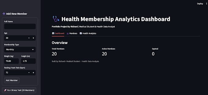 build a membership or client management tool in python