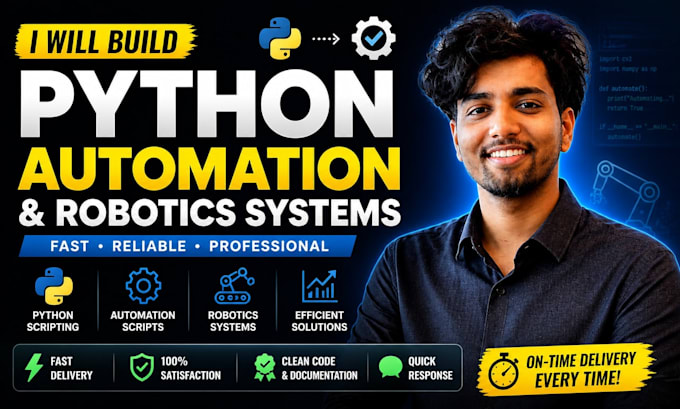 code custom python automation scripts for robotics