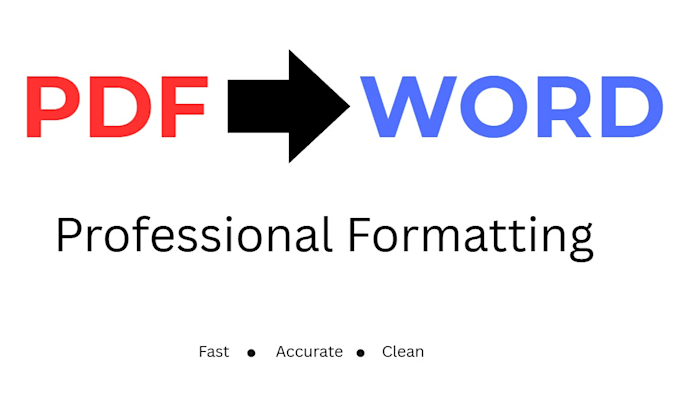 convert your PDF to word and format it professionally