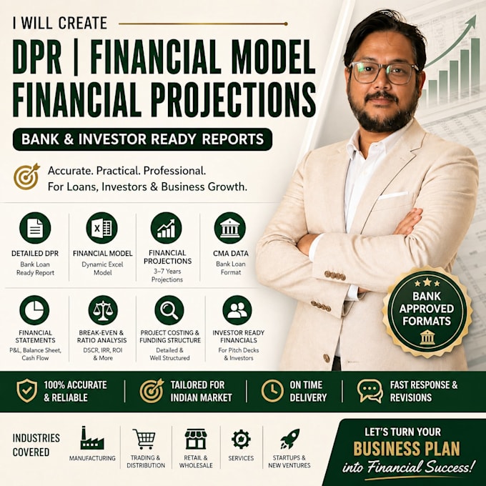 Build financial model cma report and business projections by Ameyask90 ...