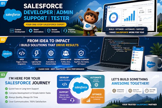 be your salesforce dev , admin , support and tester