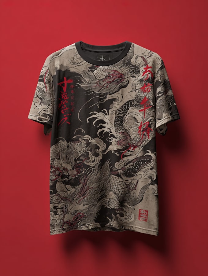 make a japanese t shirt design