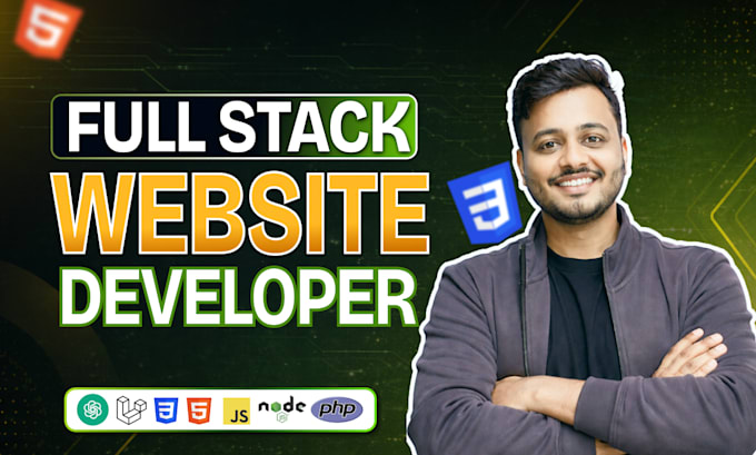 do website development as full stack web developer, frontend, backend developer