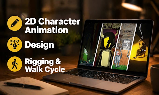 create a custom 2d character animation from scratch