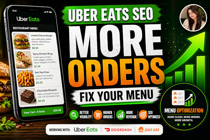 manage and optimize uber eats doordash just eat menu