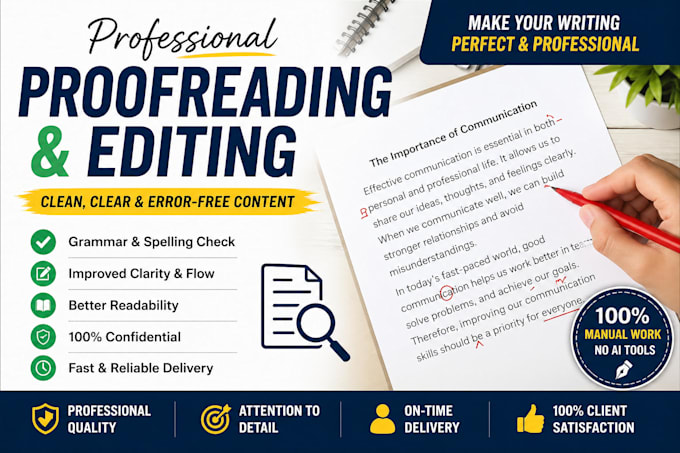 professionally proofread and edit any text fast and accurately