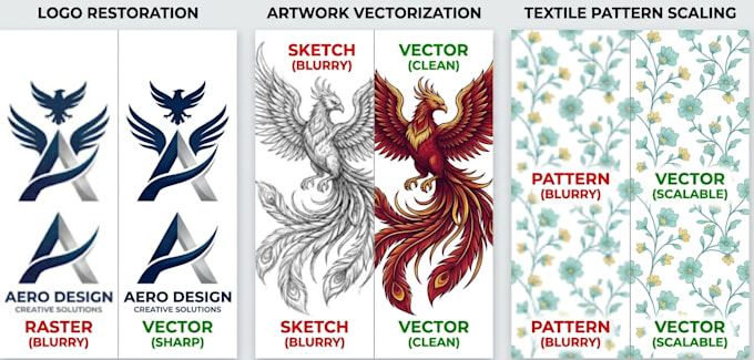 professionally convert your image to high quality vector