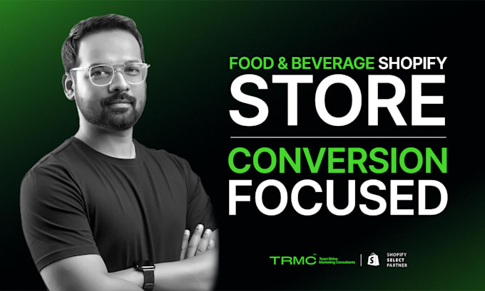 design and develop a food and beverage shopify store website