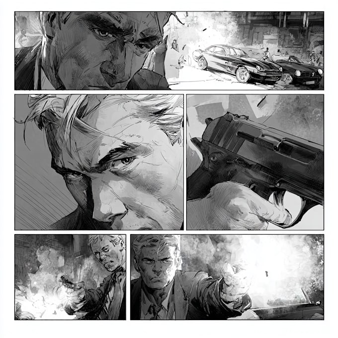 draw high quality comic book pages
