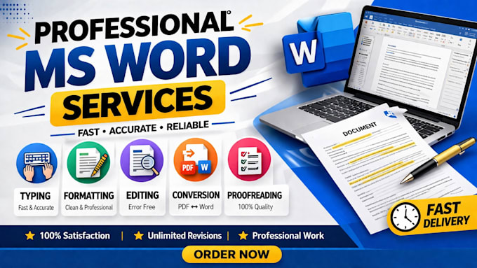 do ms office work, excel data entry, word formatting and powerpoint prese