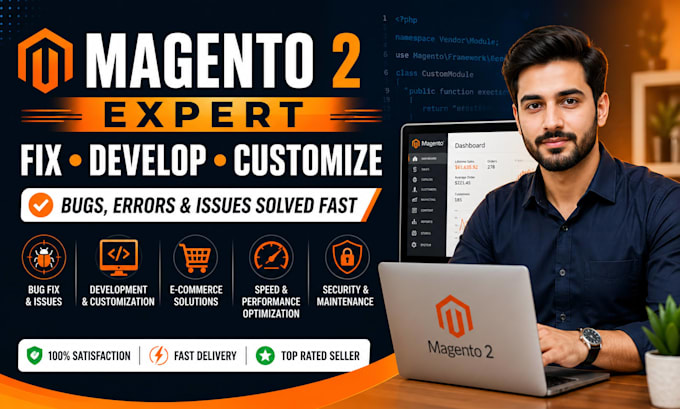 fix develop customize and optimize magento 2 website bugs errors issues