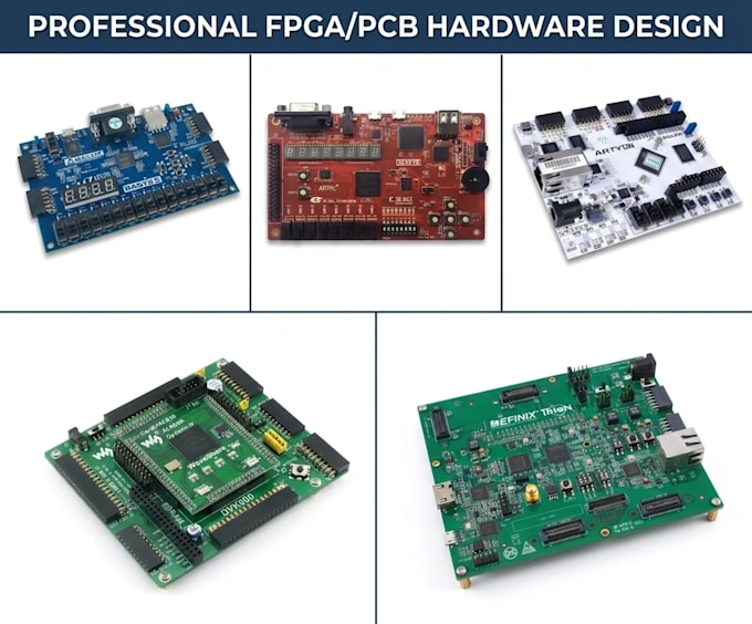 design fpga, verilog, vhdl, rtl using vivado for embedded and pcb systems