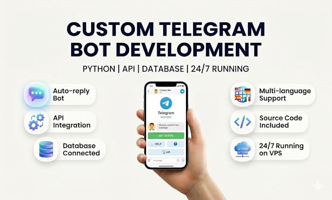 create custom telegram bot with automation features