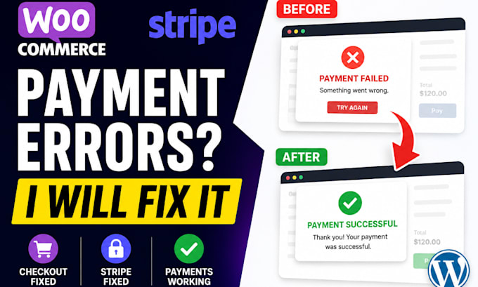 fix woocommerce stripe checkout and payment errors fast