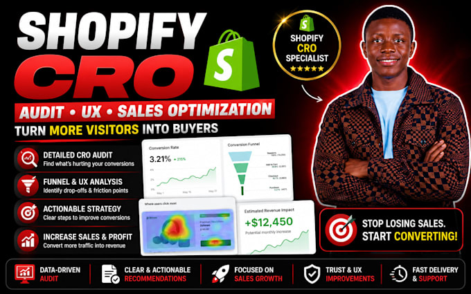 do shopify cro audit, shopify audit and shopify conversion rate optimization