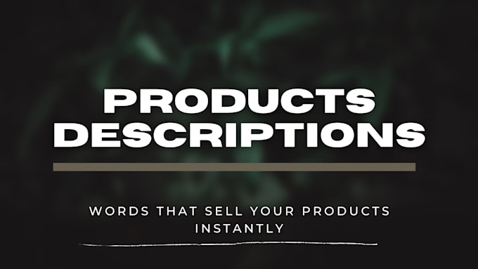 create high converting product descriptions for online marketplaces