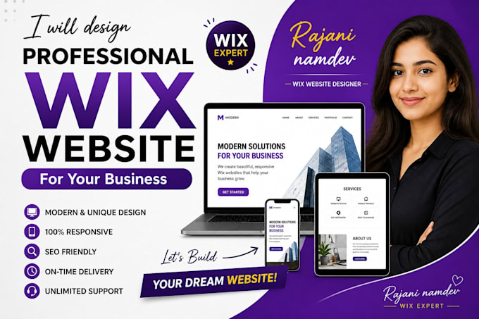 professional and responsive wix website design