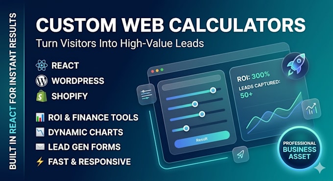 build custom web calculator or convert excel to a web calculator