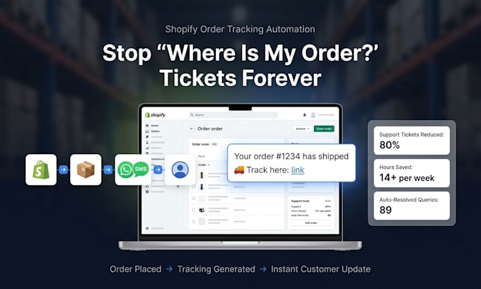 automate shopify order tracking with whatsapp notifications