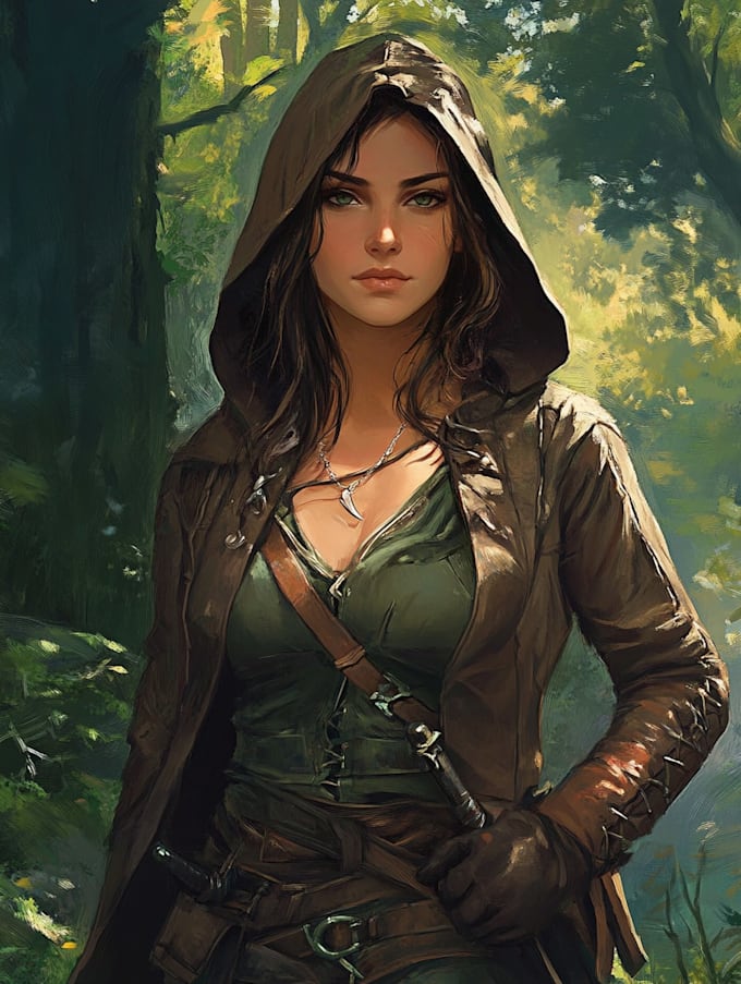 draw dnd character illustration