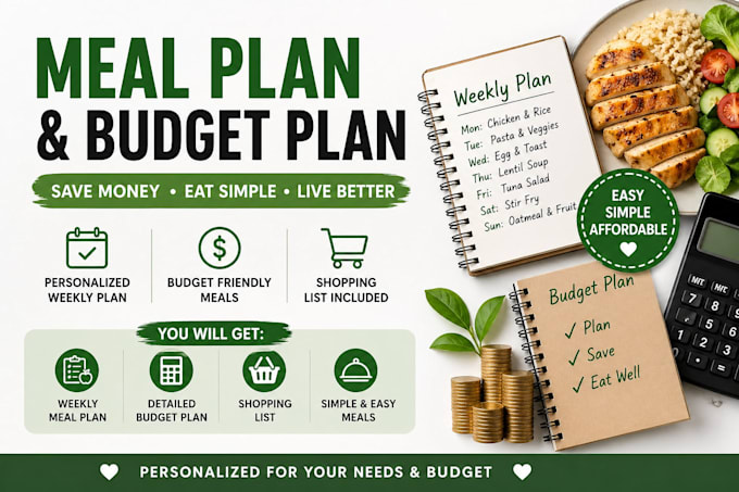 create a personalized meal and budget plan