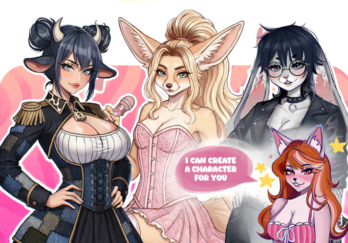 create, draw your furry, anime, dnd, game character design