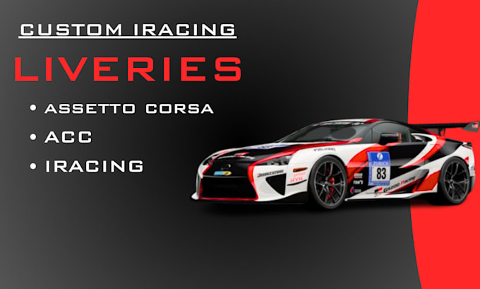 design and create custom iracing liveries