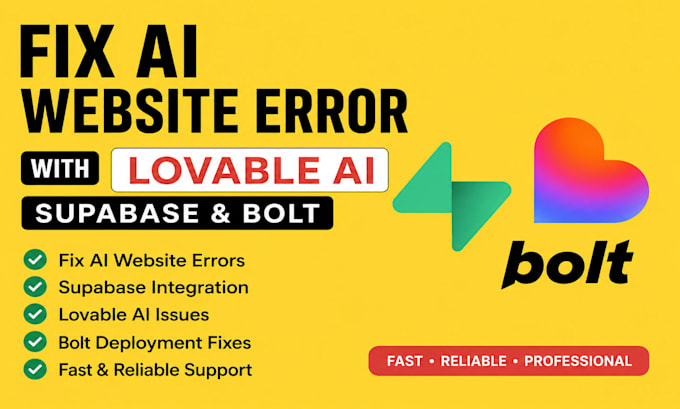 repair broken forms in ai generated website with lovable