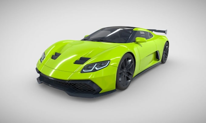 create realistic 3d car modeling, 3d vehicle design and rendering
