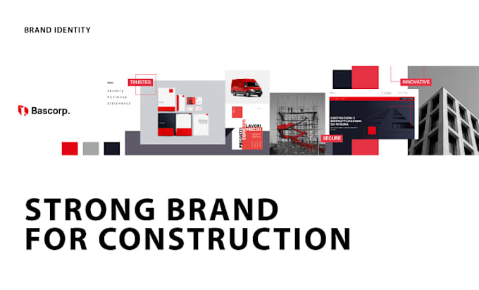 create a modern brand identity for your construction company