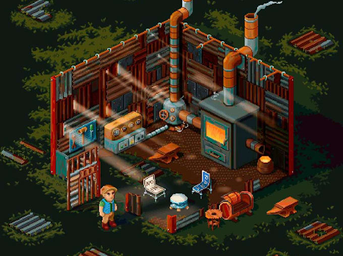 create pixel art background game assets scene animation rpg tileset tilemap