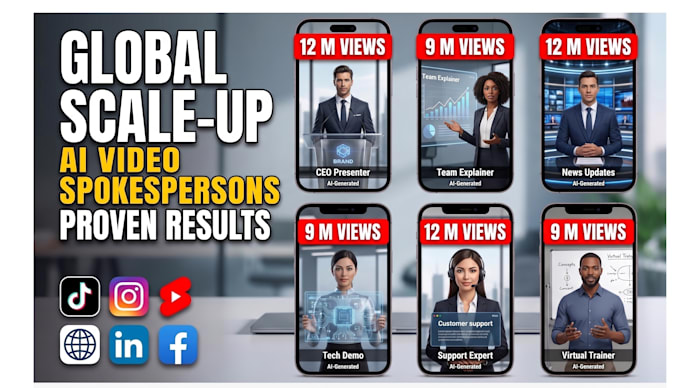 create a professional ai spokesperson avatar video