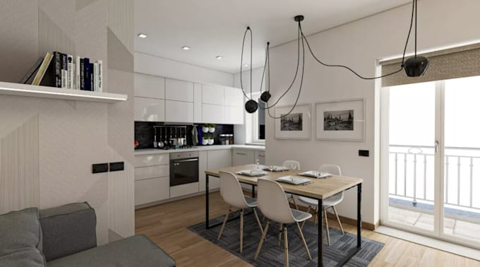 render sketchup file,revit model, interior renovation,kitchen cgi,dwg model,etfe