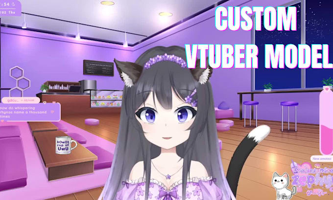 create custom high quality 3d vtuber model, vrchat avatar and vroid character