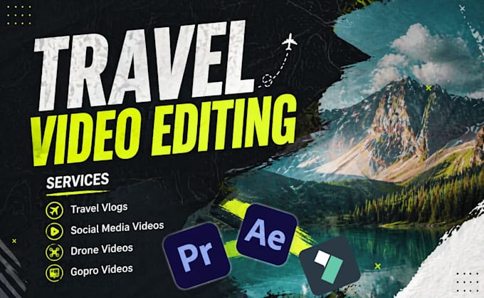 professionally edit your travel vlogs
