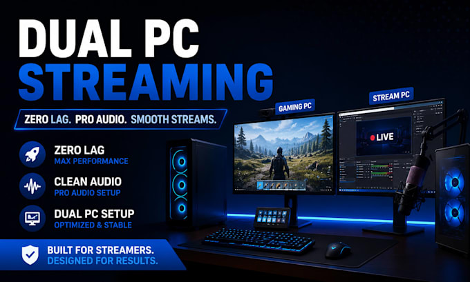 setup dual PC streaming with obs for smooth zero lag streams