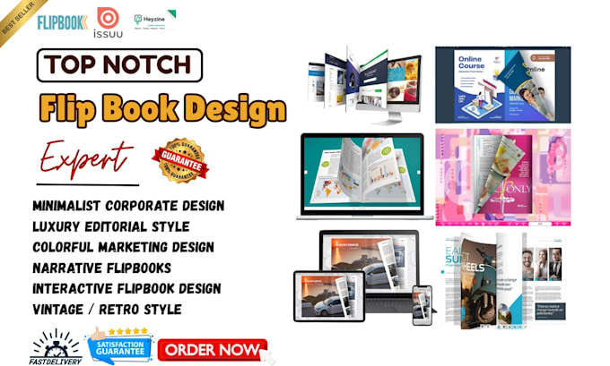 create a modern responsive flipbook for catalog, brochure, ebook or magazine