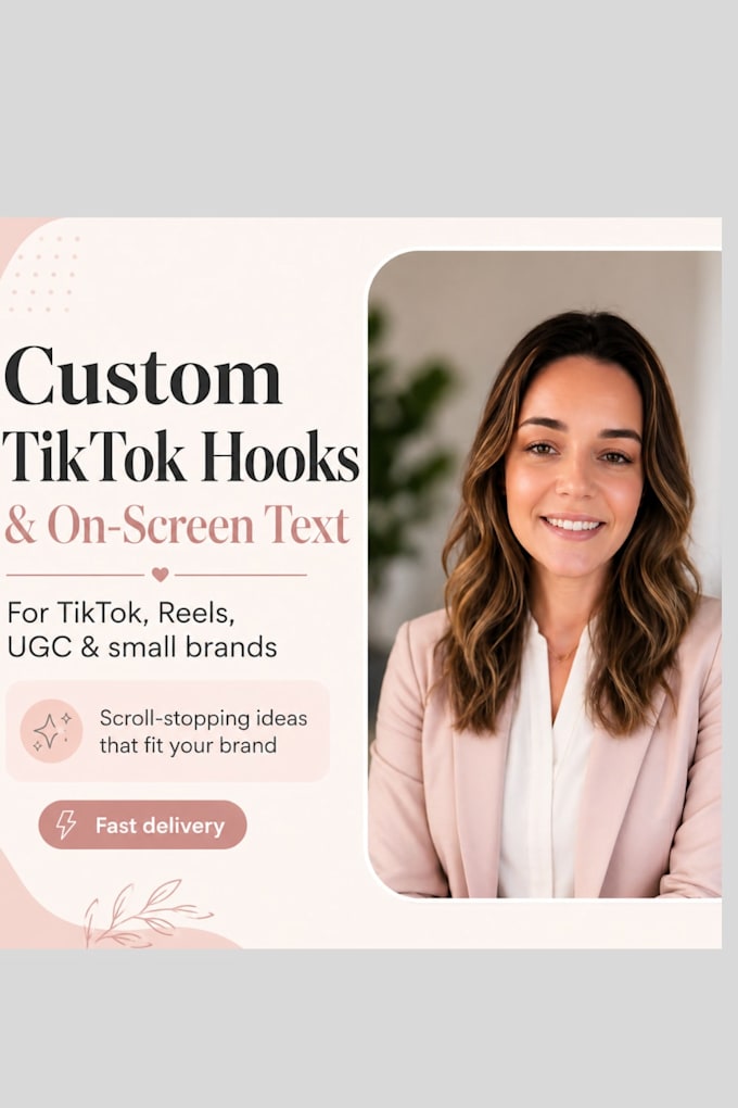 write custom tiktok hooks and onscreen text for your videos