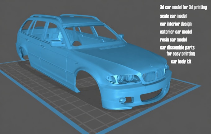 Modelo de coche 3d stl para impresión 3d, escala de coche, kit de ...
